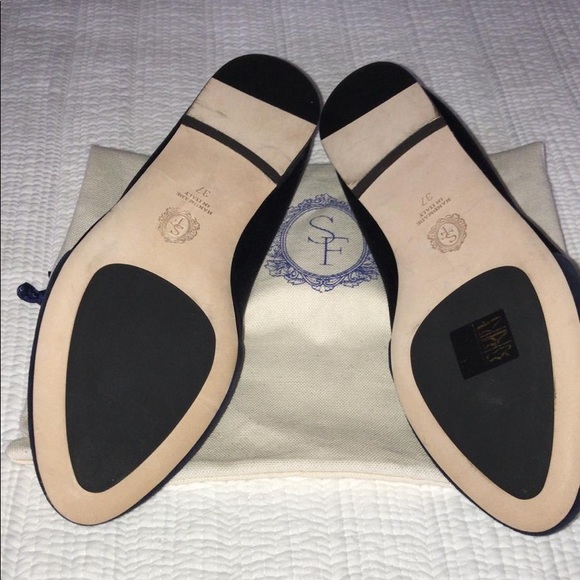 Sarah Flint Satin/Suede Loafers - Picture 4 of 4